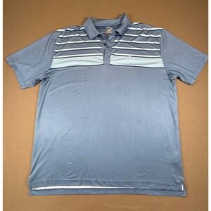 Callaway‎ Opti-Dri XXL Golf Polo Shirt Blue Striped Athletic Mens